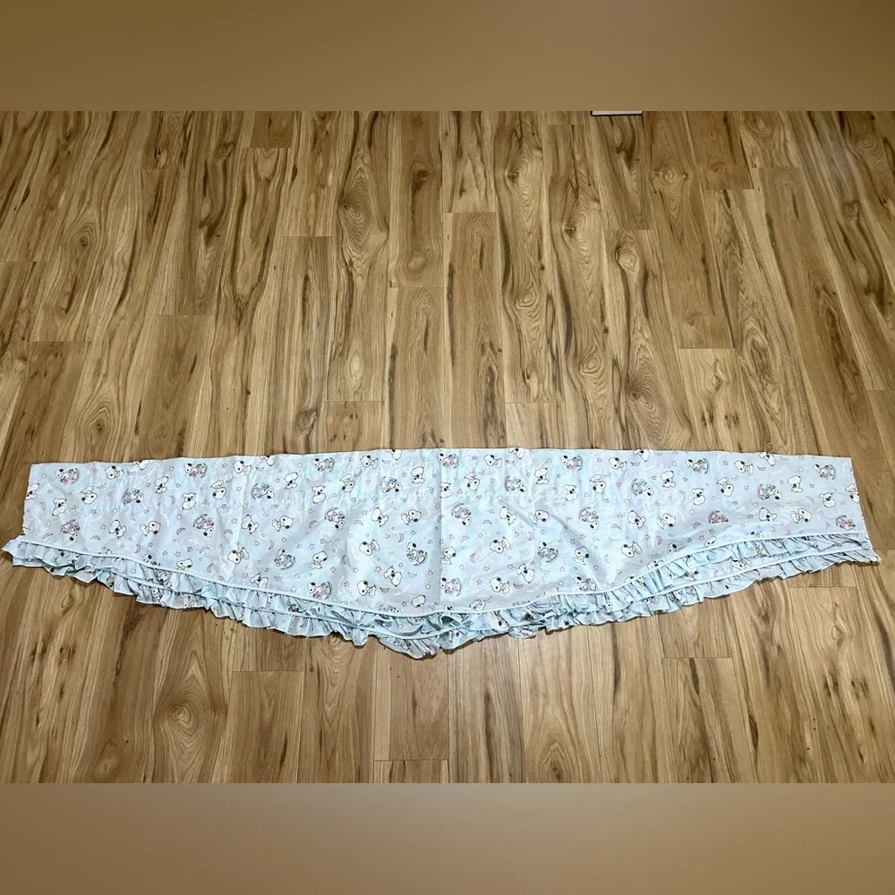 VTG My Little Snoopy Lambs & Ivy Valances Set/2 Good Night‎ Ruffles Nursery USA